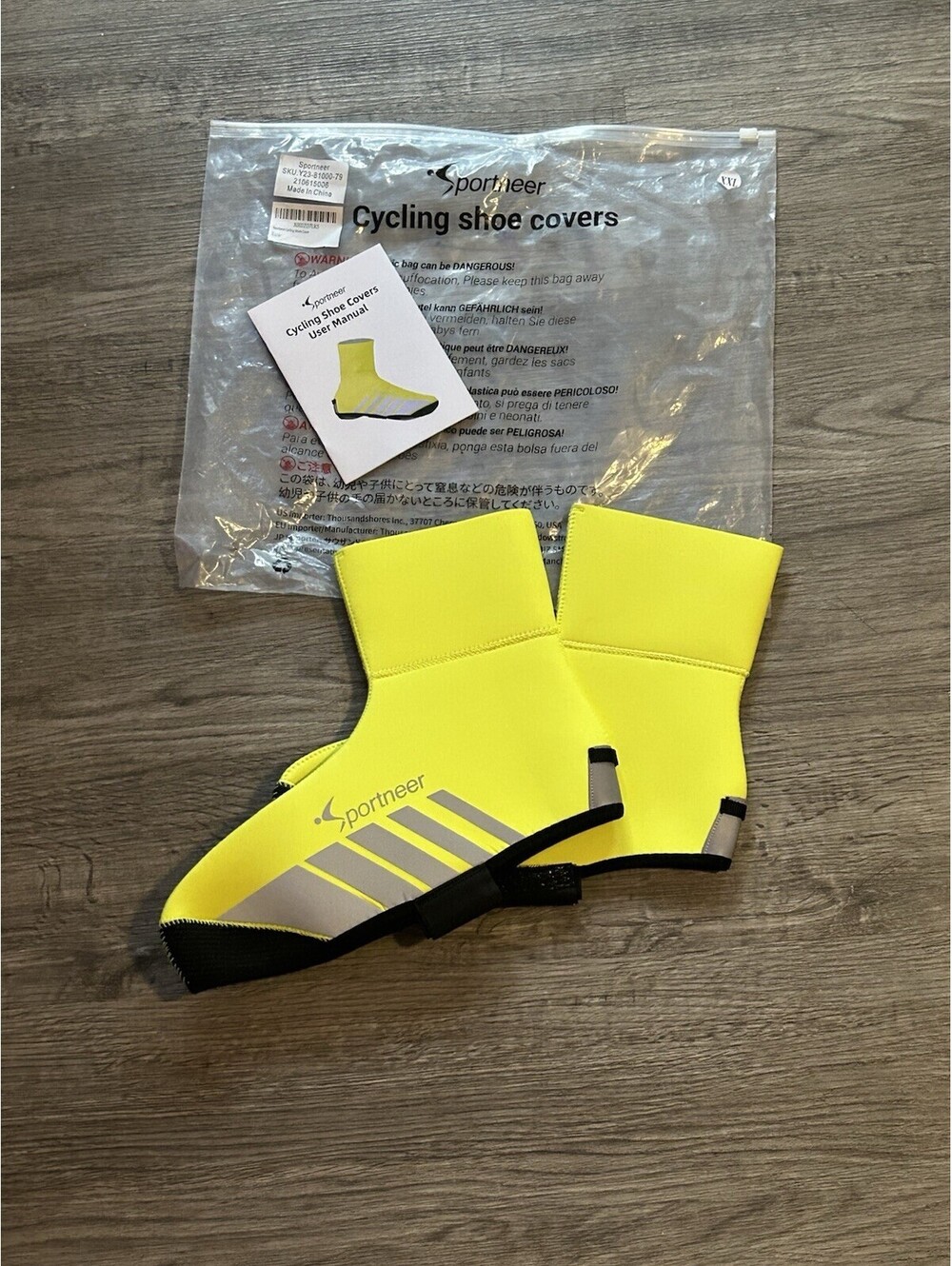 Bike Shoe Cover Warmer Cycling Shoe Covers Windproof Overshoes All-Size XXL